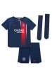 Paris Saint-Germain Sergio Ramos #4 Babytruitje Thuis tenue Kind 2023-24 Korte Mouw (+ Korte broeken)